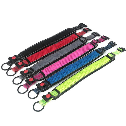Reflective Dog Collar Pet Collar Pet Traction Rope Suitable Soft Neoprene Padded Breathable Nylon Pet Collar Adjustable